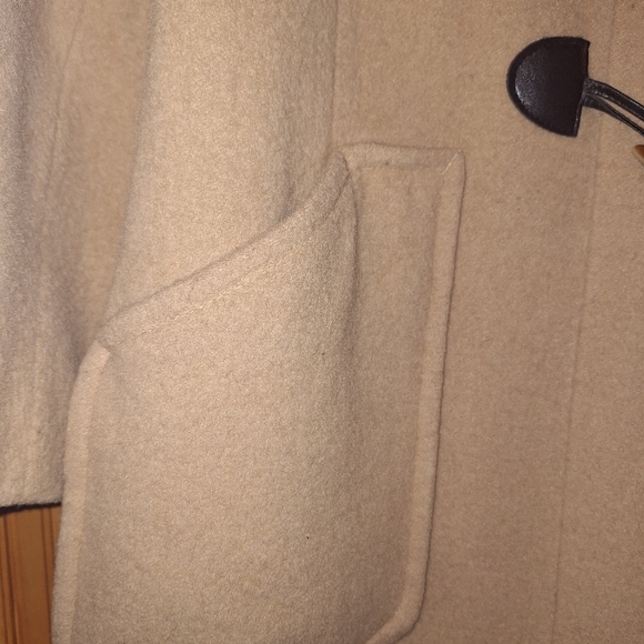 Women's Tan Toggle Coat - Picture 13 of 14